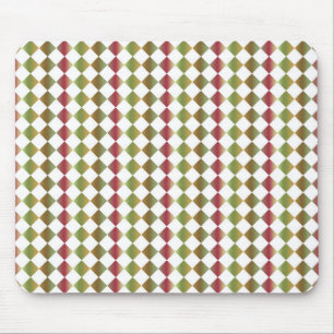 Farbiges Schachbrett Diamantmuster Mousepad