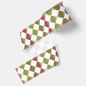 Farbiges Schachbrett Diamantmuster Ripsband (Rückseite)