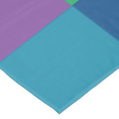 Farbiges Schachbrettmuster Tischdecke (Schrägansicht)