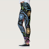 Farbiges Schädelmuster Leggings (Links)