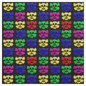 Farbiges Schädelmuster Stoff (Muster)