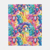 Farbiges Schafmuster Fleecedecke (Vorderseite)