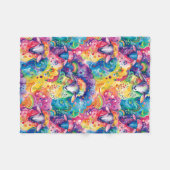 Farbiges Schafmuster Fleecedecke (Vorderseite (Horizontal))