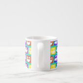 Farbiges Schellmuster Espressotasse (Rückseite)