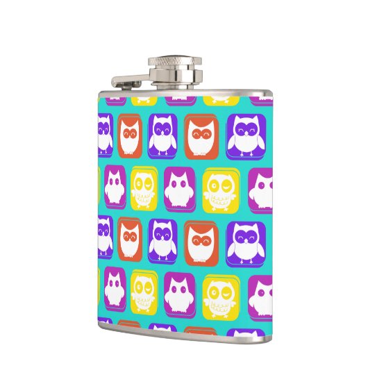 Farbiges Schellmuster Flachmann (Links)