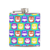 Farbiges Schellmuster Flachmann (Vorderseite)