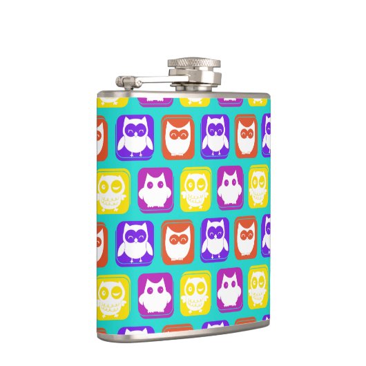 Farbiges Schellmuster Flachmann (Rechts)