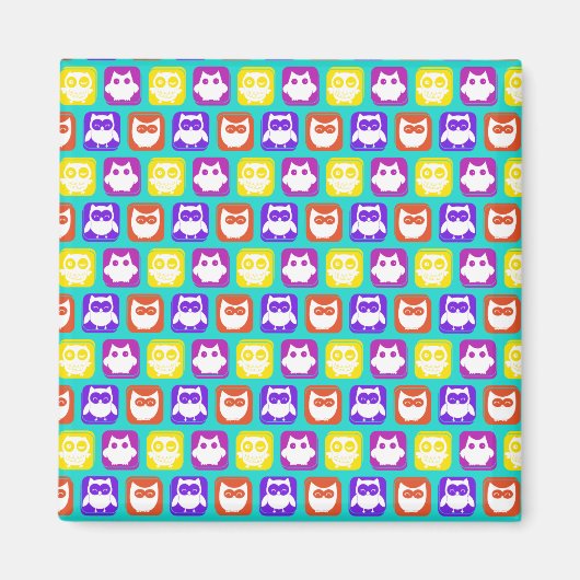 Farbiges Schellmuster Magnet (Vorne)