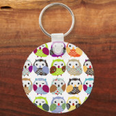 Farbiges Schellmuster Schlüsselanhänger (Vorderseite)