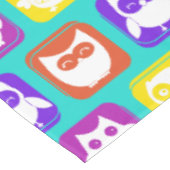 Farbiges Schellmuster Tischdecke (Schrägansicht)