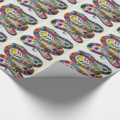 Farbiges Schlangenwackelpapier Geschenkpapier (Ecke)
