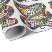 Farbiges Schlangenwackelpapier Geschenkpapier (Rolleneckpunkt)
