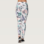 Farbiges Schmetterlingsmuster Leggings (Rückseite)