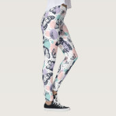 Farbiges Schmetterlingsmuster Leggings (Rechts)