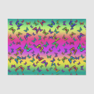 Farbiges Schmetterlingspapier Seidenpapier