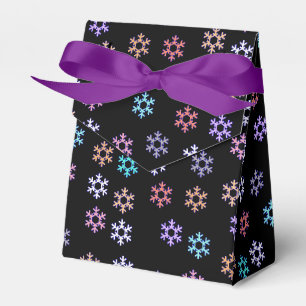 Farbiges Schneeflocken-Muster-Geschenk Gefallen Pa Geschenkschachtel