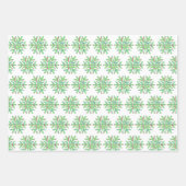 Farbiges Schneeflockenpapier Geschenkpapier Set (Vorderseite 2)