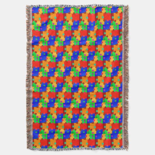 Farbiges Schul-Puzzle-Wurf-Decke Decke (Vorderseite Vertikal)