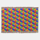 Farbiges Schul-Puzzle-Wurf-Decke Decke (Vorderseite)