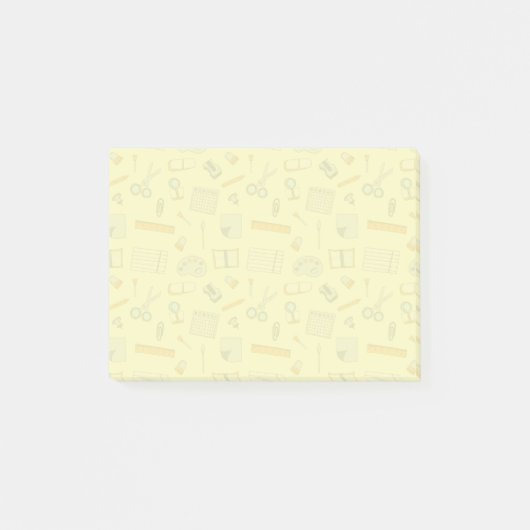 Farbiges Schulmaterial Post-it Klebezettel (Vorderseite)
