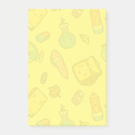 Farbiges Schulmaterial Post-it Klebezettel (Vorderseite)