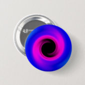 Farbiges schwarzes Loch mit wirbelnden Kanten Button (Vorne & Hinten)