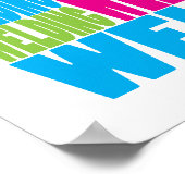 Farbiges Schweißen Poster (Ecke)