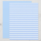 farbiges Scrapbooking-Papier blau (Vorne/Hinten)