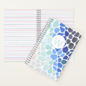 Farbiges Sea Glass Spiral Notebook Notizblock (Innen)