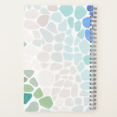 Farbiges Sea Glass Spiral Notebook Notizblock (Rückseite)
