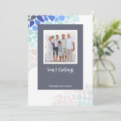 Farbiges Sea Glass Weihnachten Foto (Stehend Vorderseite)