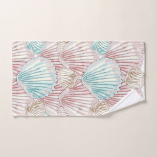 Farbiges Seashell-Cluster Badhandtuch Set (Handtuch)