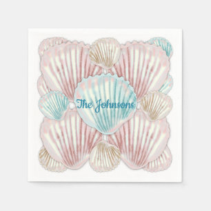 Farbiges Seashell-Cluster Serviette