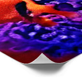 Farbiges Seepferd Pair Design Poster (Ecke)