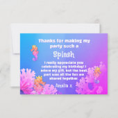 Farbiges Seepferd Party Dankeskarte (Vorderseite)