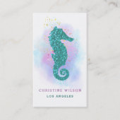 farbiges Seepferd Visitenkarte (Vorderseite)
