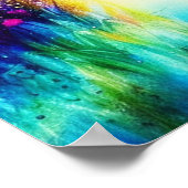 Farbiges Segelboot Poster (Ecke)