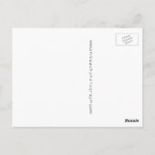 Farbiges Segelboot Postkarte (Rückseite)