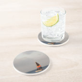 Farbiges Segelboot Untersetzer (Seite)