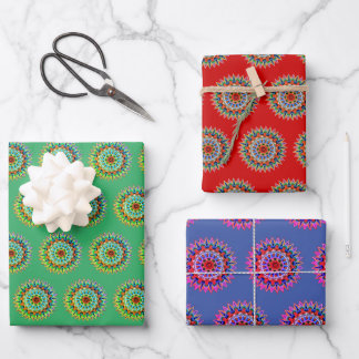 Farbiges Set Costa Rica Wrapping Paper Geschenkpapier Set