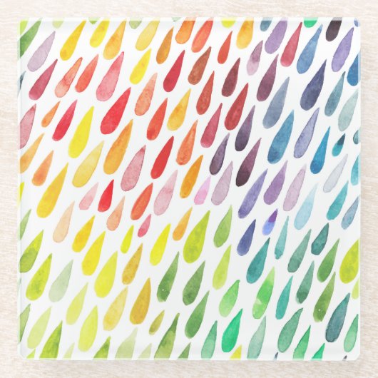 Farbiges Set Glasuntersetzer (Vorderseite)