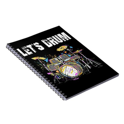 Farbiges Set mit Drumsticks Notizblock (Rechte Seite)