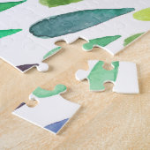 Farbiges Set Puzzle (Seite)