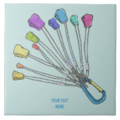 Farbiges Set von Kletternüssen Fliese (Vorderseite)