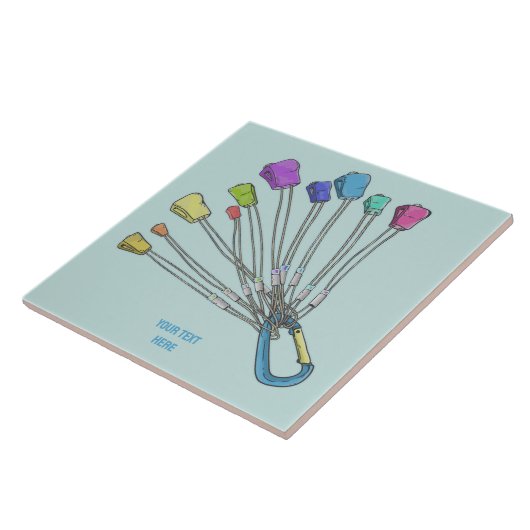 Farbiges Set von Kletternüssen Fliese (Seite)