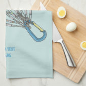 Farbiges Set von Kletternüssen Geschirrtuch (Viertel Falte)