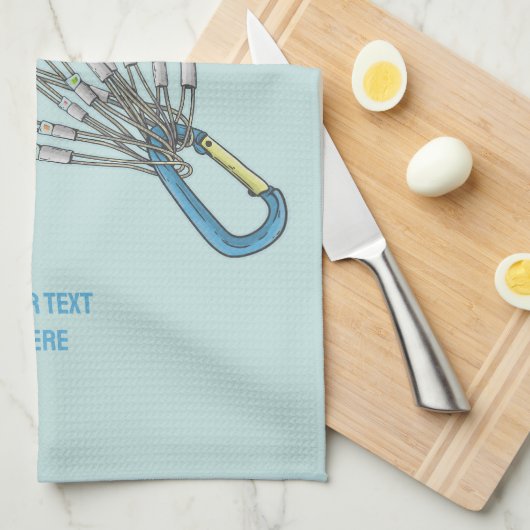 Farbiges Set von Kletternüssen Geschirrtuch (Viertel Falte)