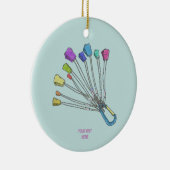 Farbiges Set von Kletternüssen Keramik Ornament (Rechts)