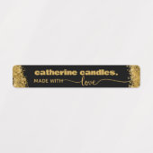 Farbiges Siegel mit dünner Kerze Etiketten (Design 1)