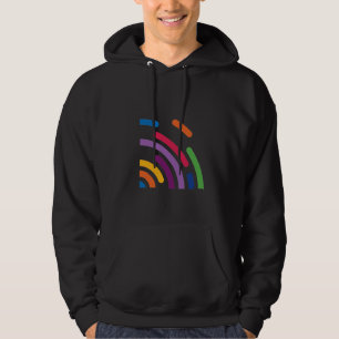 Farbiges Signalwellen-Hoodie Modern T-Shirt Hoodie